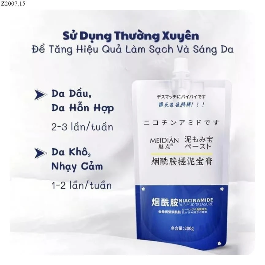 TẨY DA CHẾT MEIDIAN Si 50k/1 set 2 túi