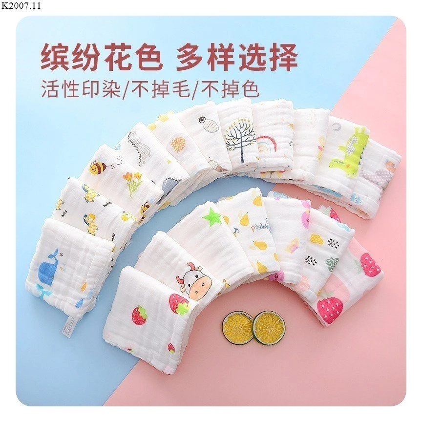 SET10 KHĂN SỮA SỢI TRE MUSLIN