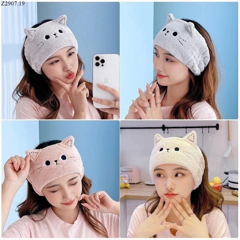 SET 2 BĂNG ĐÔ RỬA MẶT CUTE  Si 66k/1 set 2 chiếc mix màu 