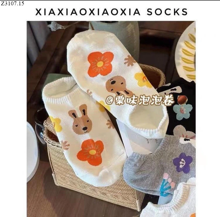 SET TẤT XUẤT HÀN Si 55k/1 set 10 đôi mix màu