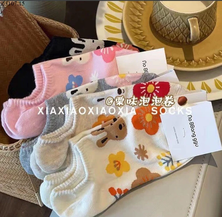 SET TẤT XUẤT HÀN Si 55k/1 set 10 đôi mix màu