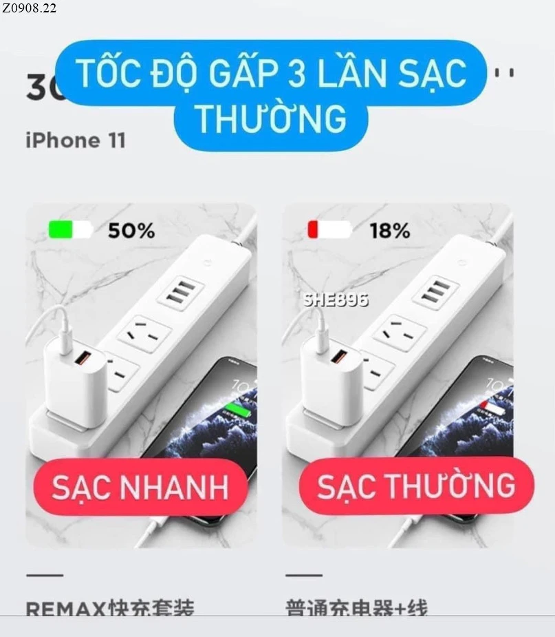 BỘ SẠC NHANH REMAX Si 130k/1 chiếc