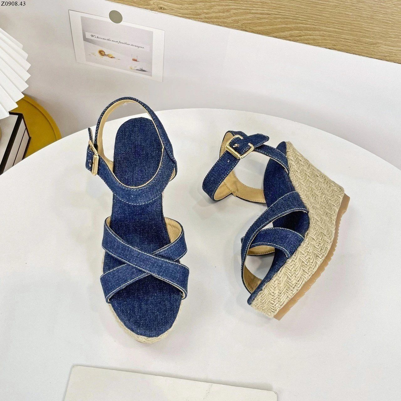 SANDAL ĐẾ XUỒNG QUAI JEANS Si 166k/1 đôi