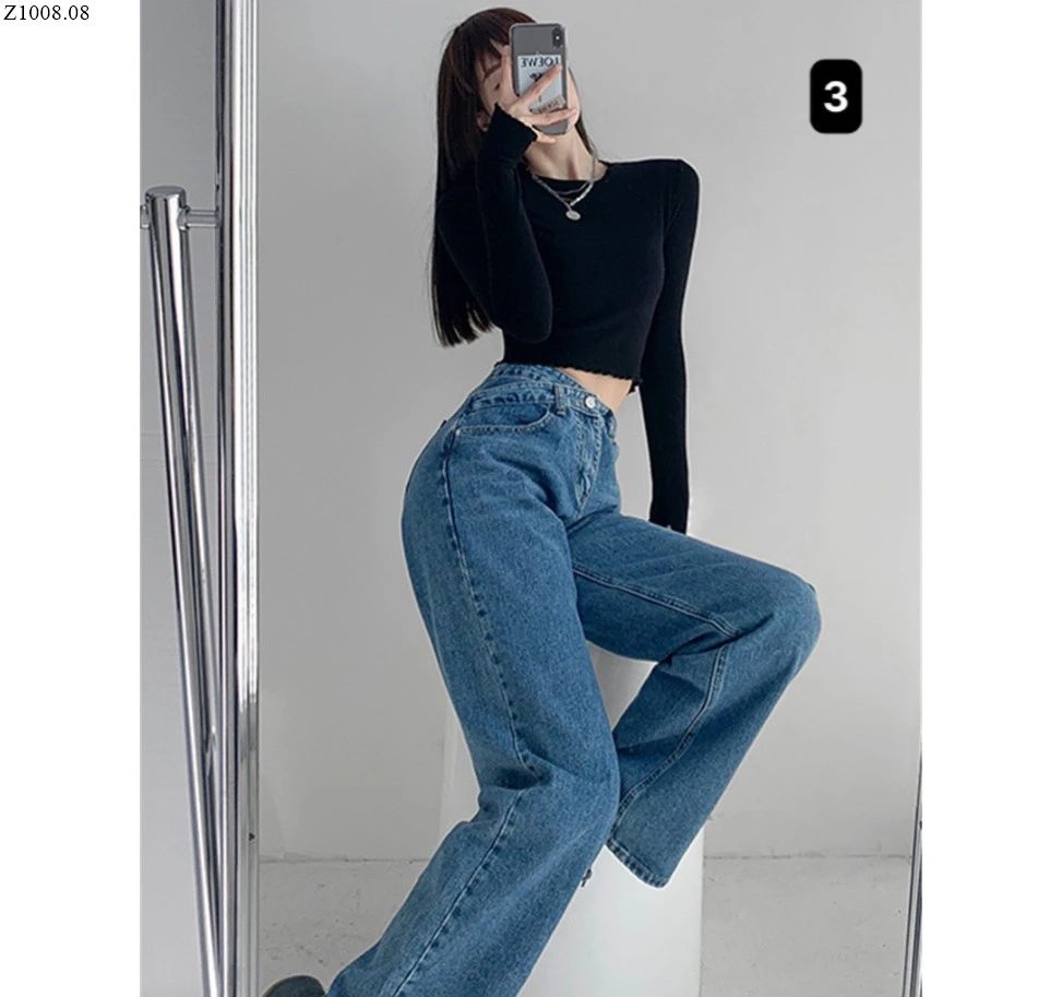 QUẦN JEANS SUÔNG si 140k/1 chiếc