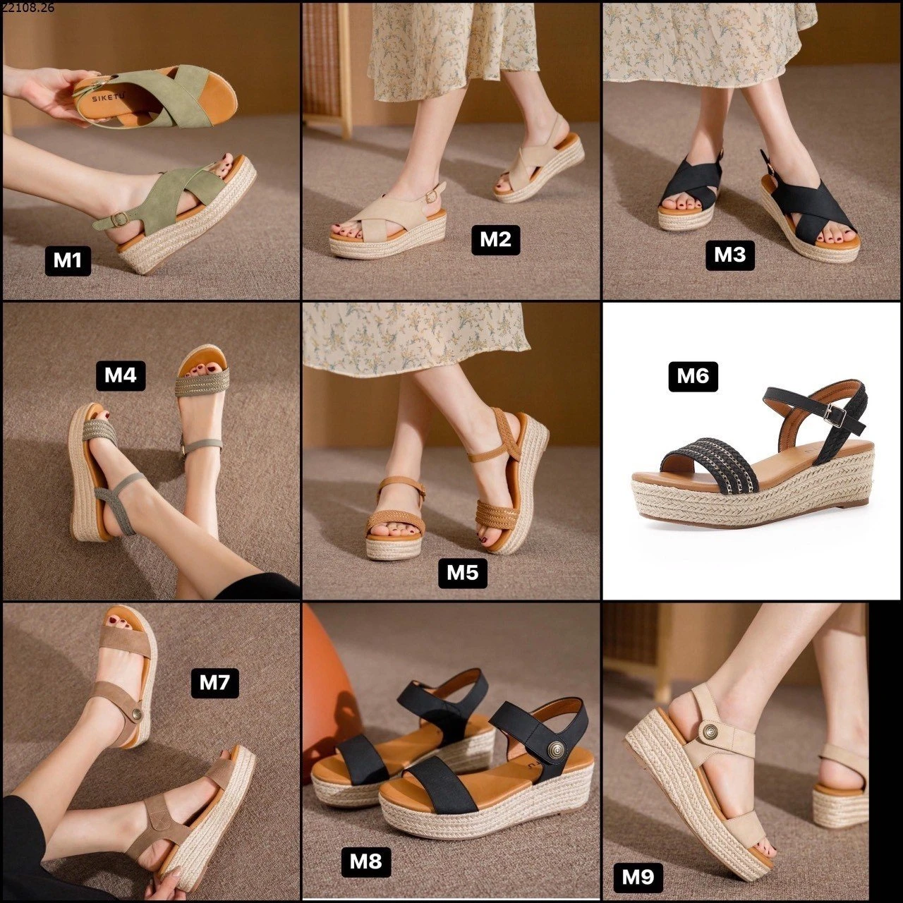 SANDAL ĐẾ XUỒNG SIKETU Si 255k/1 đôi