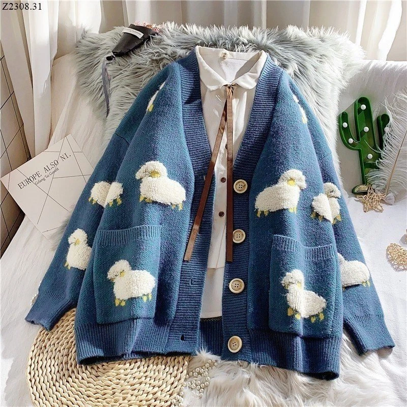  ÁO CARDIGAN LEN HỌA TIẾT Si 145k/1 chiếc