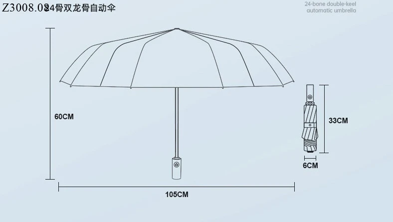 Ô GẤP NGƯỢC THÔNG MINH LOẠI 24 NAN si 105k/1 chiếc