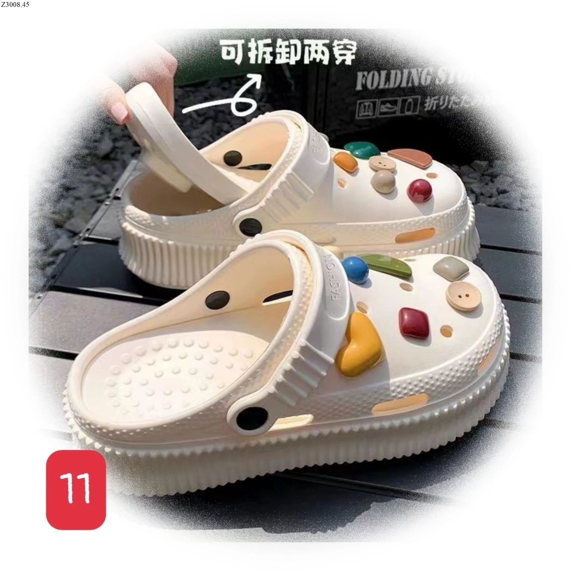 SỤC CROCS STIKER KIKI Si 92k/1 đôi