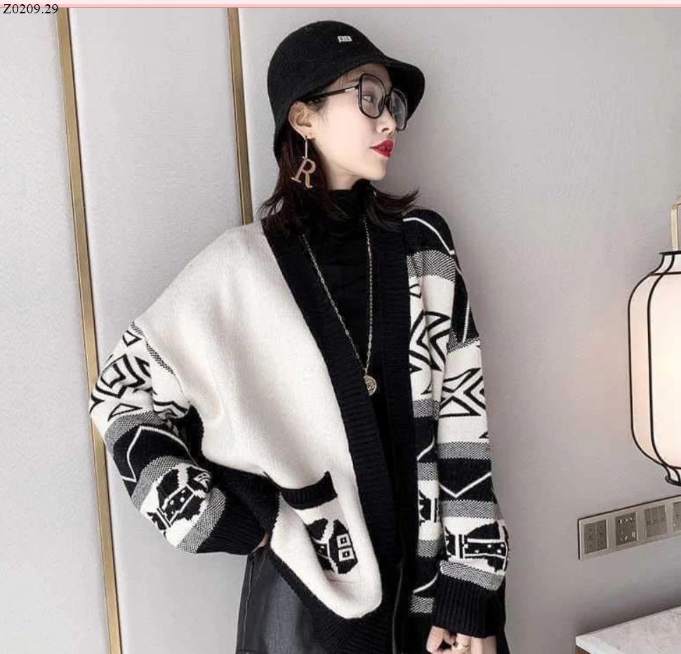 ÁO KHOÁC CARDIGAN PHỐI MÀU si 140k/1 chiêc