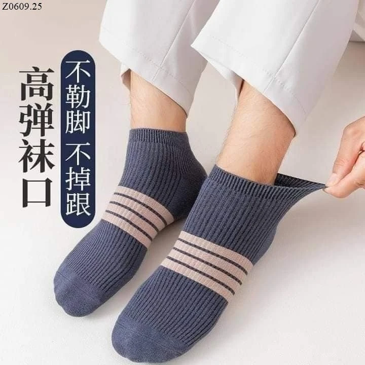 SET 10 ĐÔI TẤT NAM KẺ VẠCH ZÁ SOCKK  Si 95k/1 set 10 đôi mix màu 