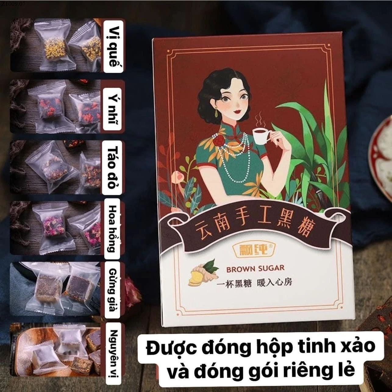 Trà dưỡng nhan, bổ khí dưỡng huyết si 109k/combo tặng kèm thìa+ cốc như ảnh