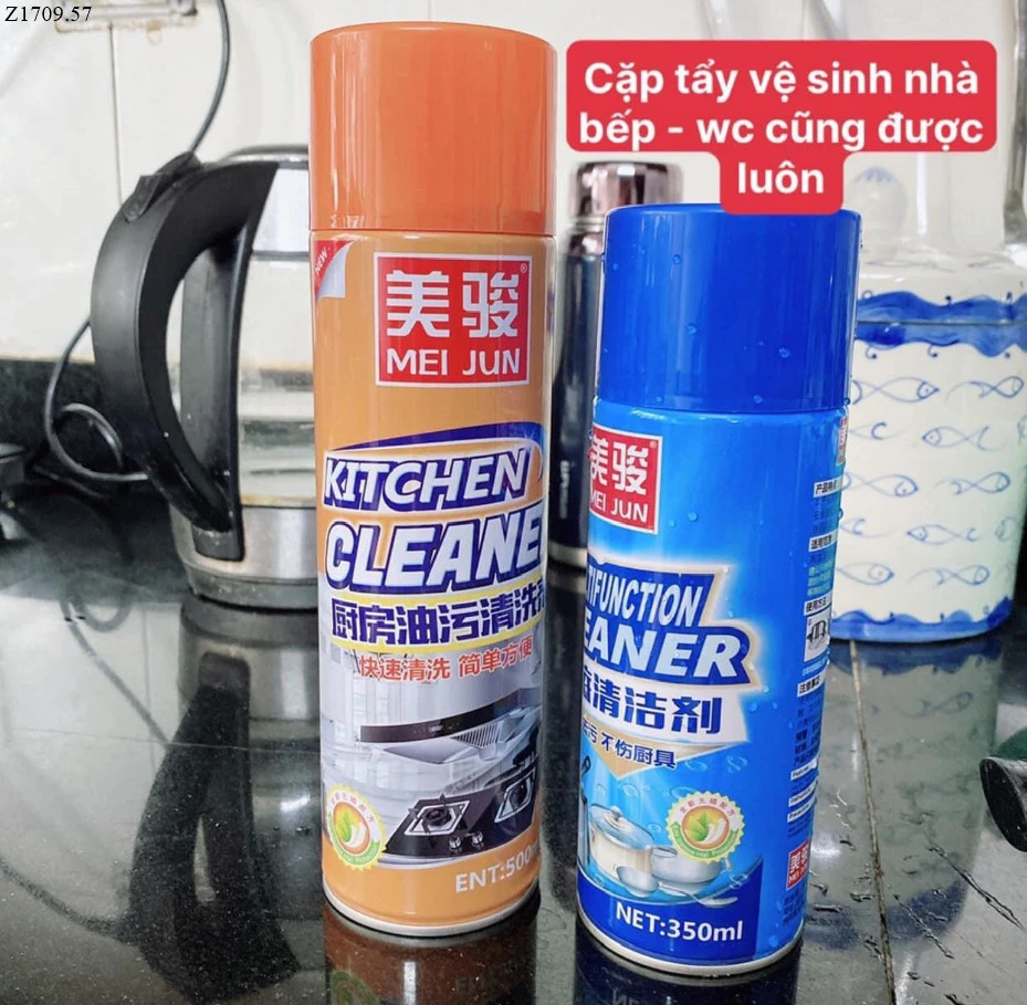 CẶP TẨY RỬA NHÀ BẾP SIÊU ĐỈNH Si 81k/1 set 2 chai