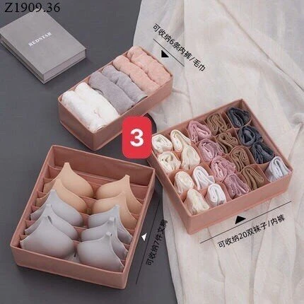 SET 3 TÚI ĐỰNG ĐỒ LÓT Si 71k/1 set 3 túi 