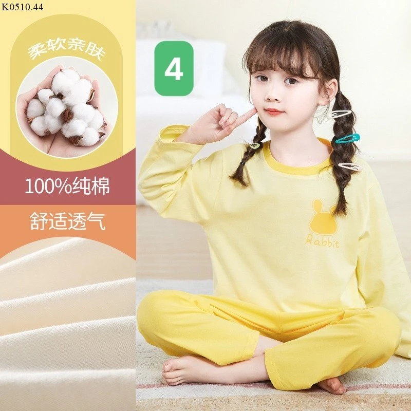 BỘ COTTON XUẤT HÀN BÉ GÁI Si 130k/1 bộ 