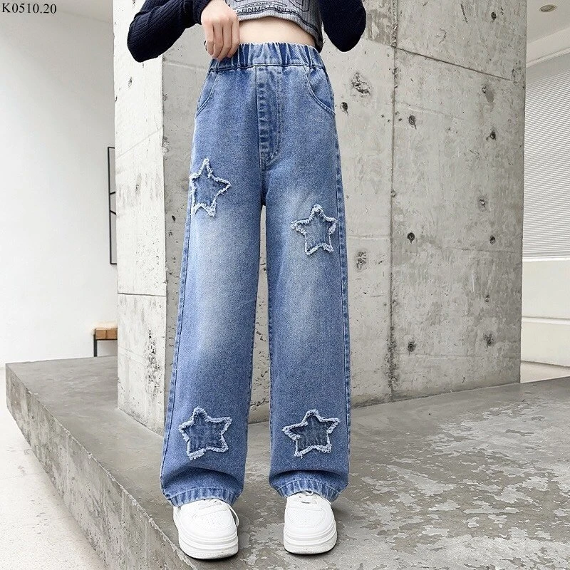 JEANS ỐNG RỘNG BÉ Si 144k/1 chiếc