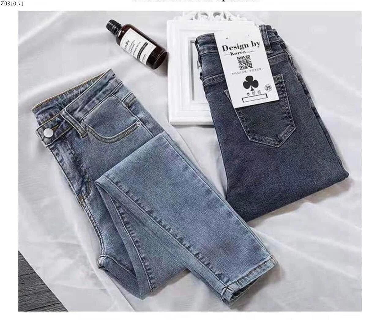 Quần bò Jeans nữ ống bó Si 124k/1 chiếc