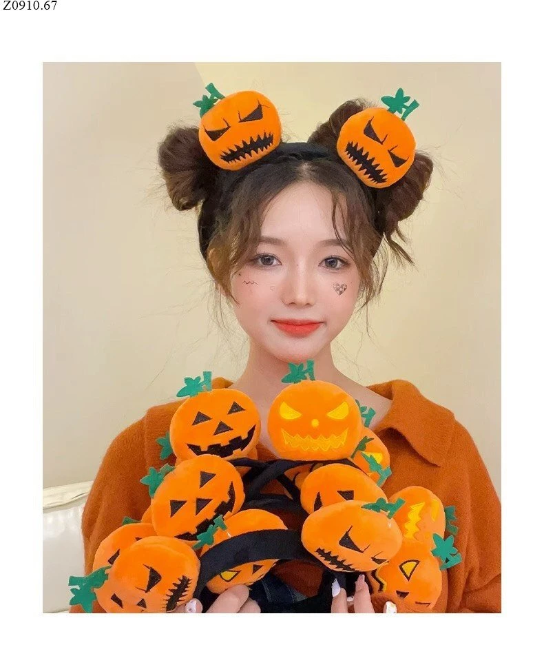 BỜM XINH HALLOWEEN Si 39k/1 set 2 chiếc mixx màu 