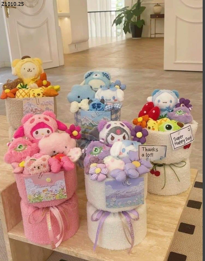 BÓ HOA GẤU BÔNG SIU CUTE Si 129k/bó