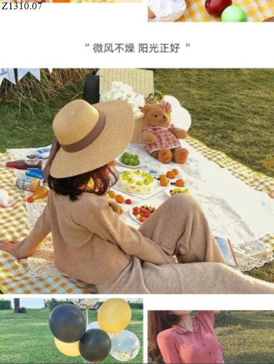 THẢM PICNIC MÀU TƯƠI SÁNG si 61k/1 chiếc 