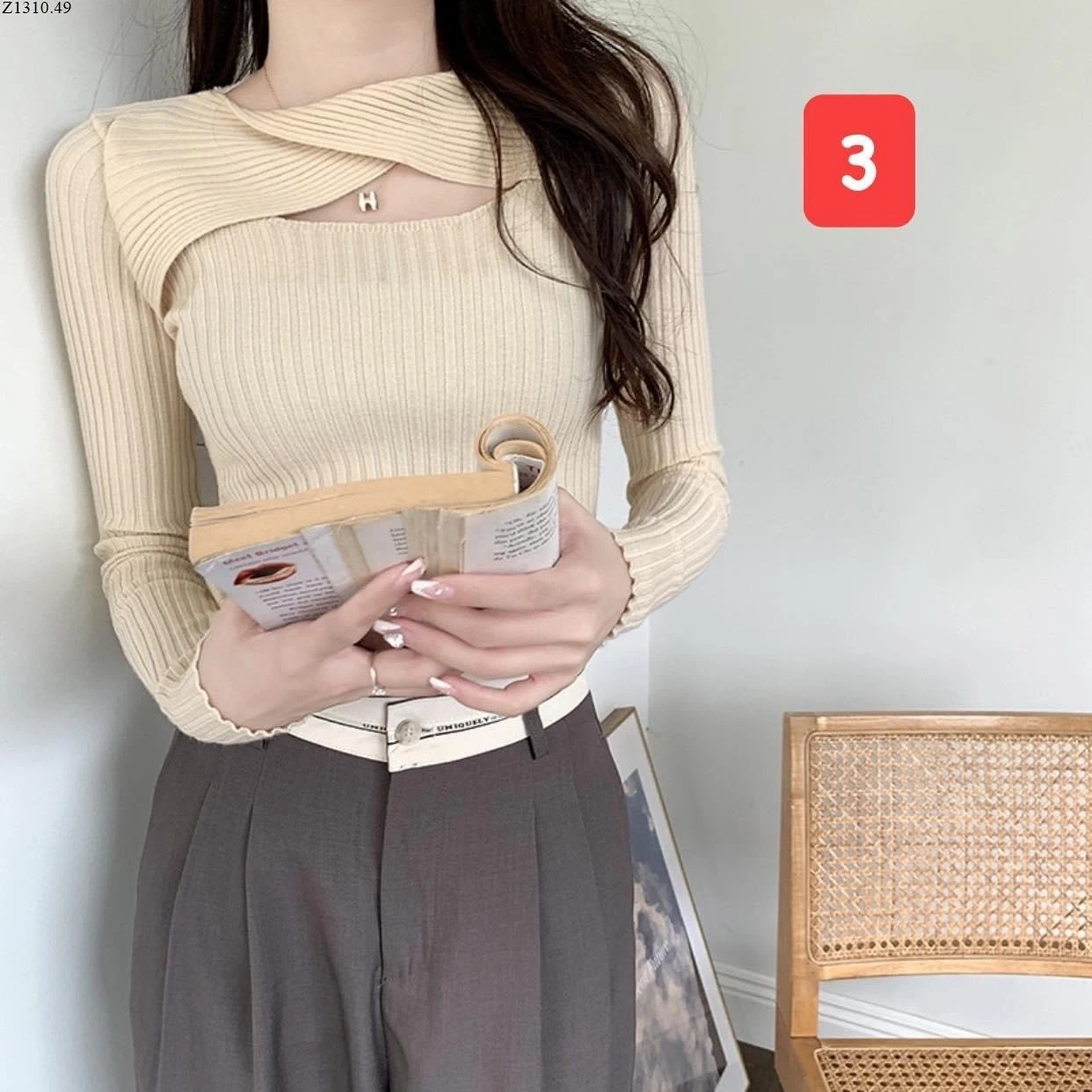 CUT OUT SWEATER Si 83k/1 chiếc