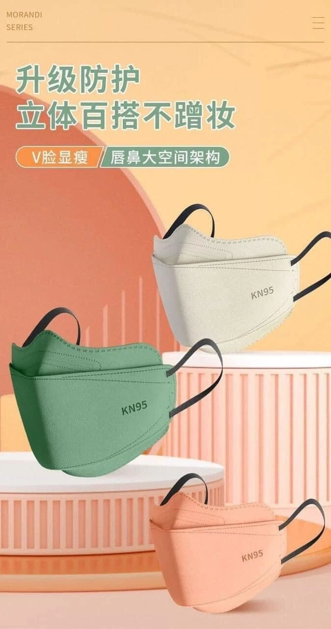 Khẩu trang KN95 Si 72k/sét 100c mix màu 