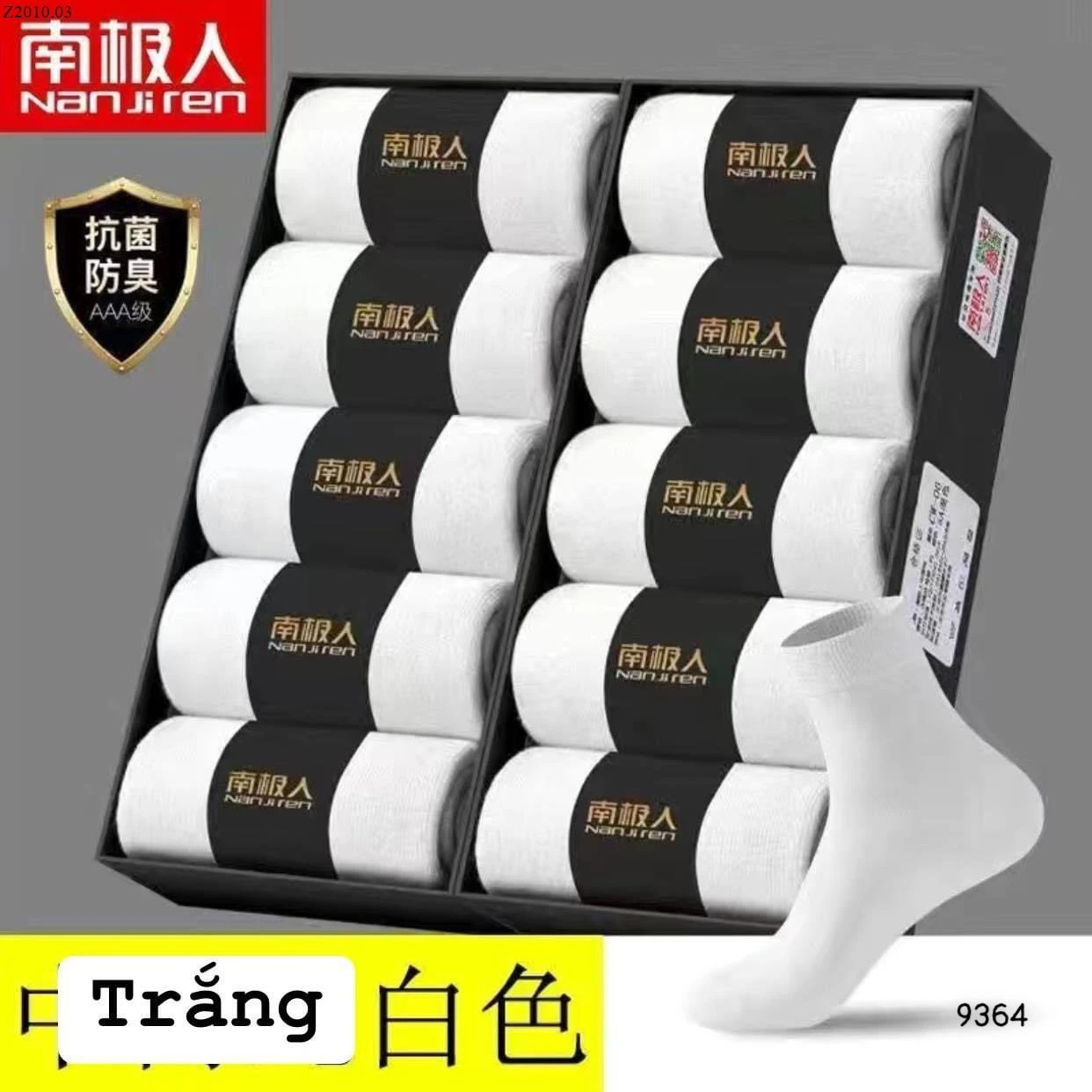 SET 20 ĐÔI TẤT NANJIREN Sỉ 72k/1 set 20 đôi