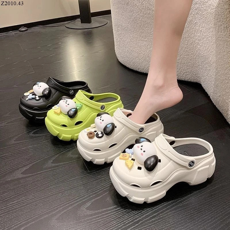  Sục Crocs độn đế kèm sticker kute Si 71k/1 đôi 