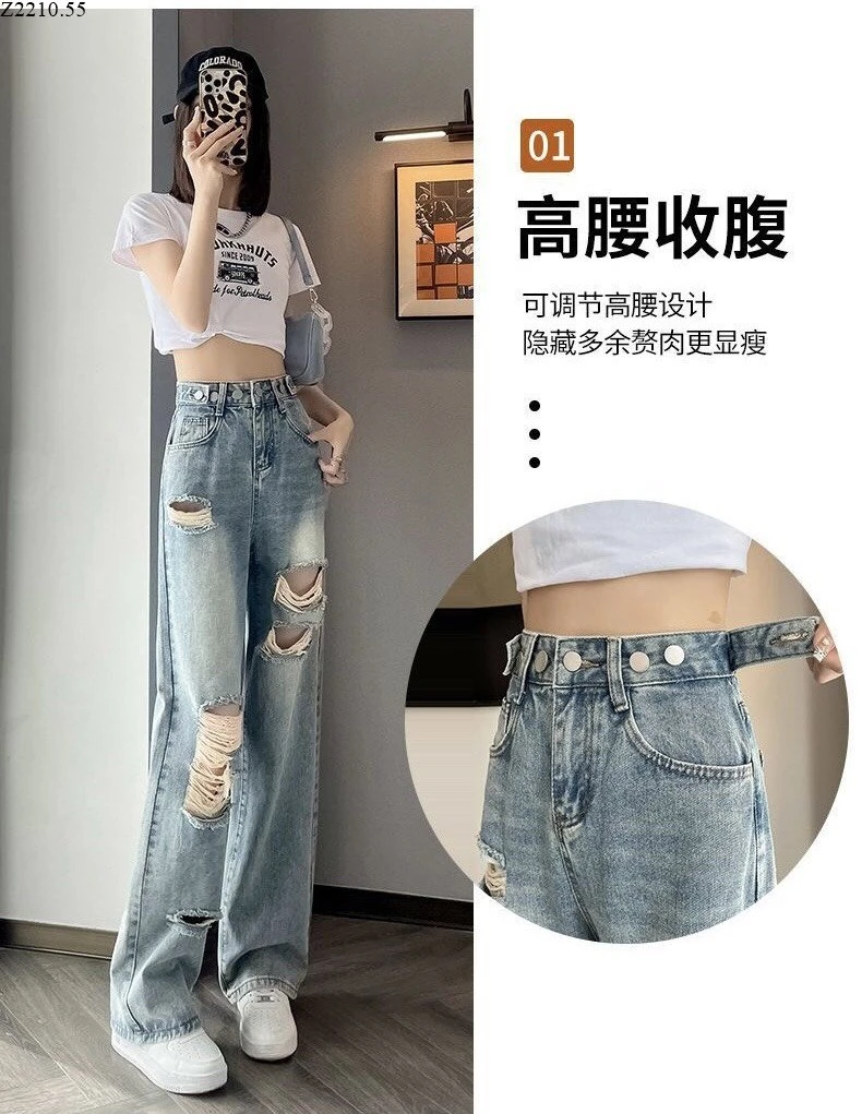 JEANS RÁCH DÁNG XUÔNG Si 136k/1 chiếc