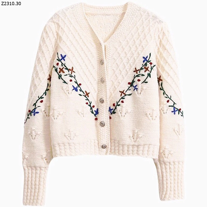 ÁO CARDIGAN THÊU HOA Si 186k/chiếc