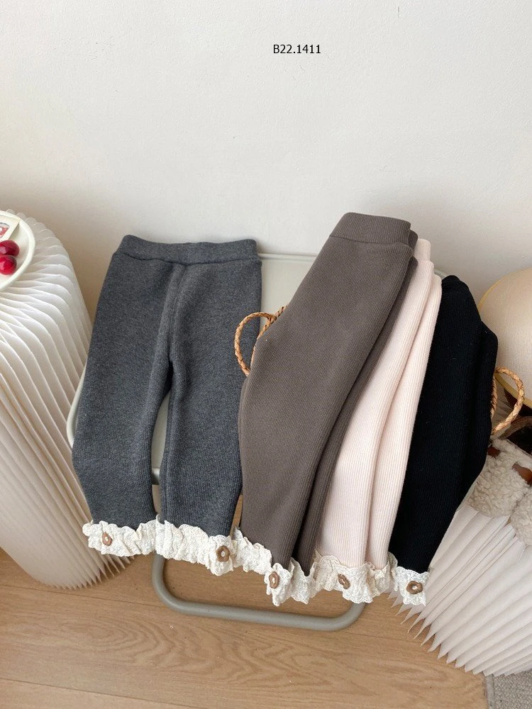 QUẦN LEGGING  GẮN HOA  Sỉ 112k