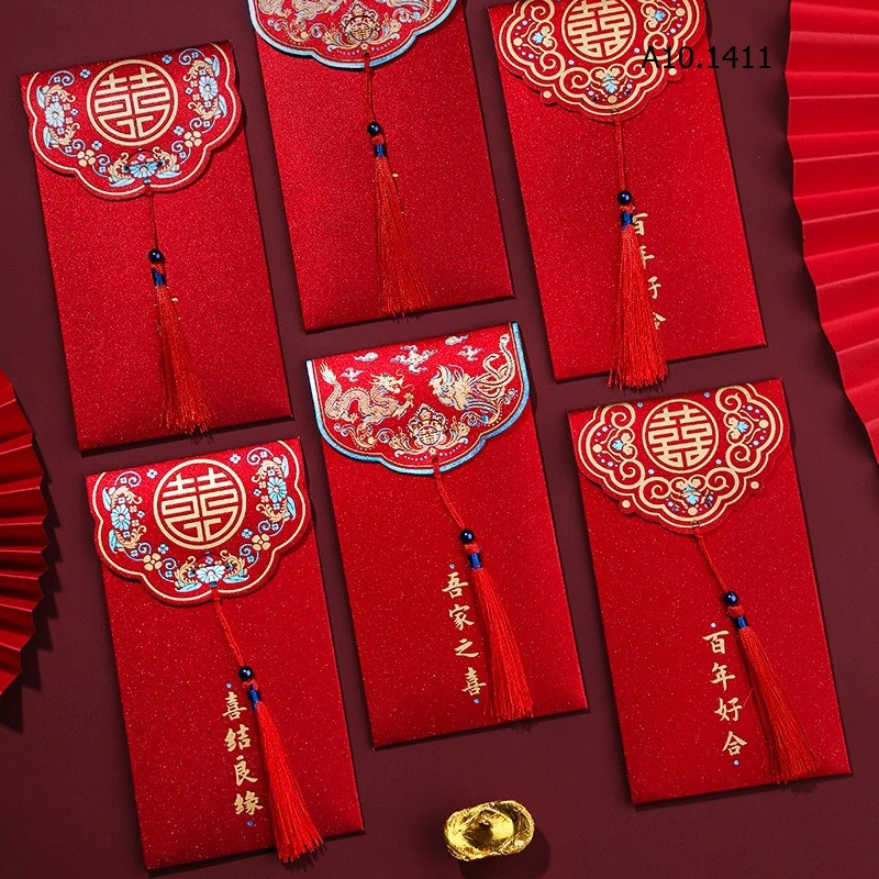 SET 20c BAO LÌ XÌ ĐỎ sỉ 79k/set 20c