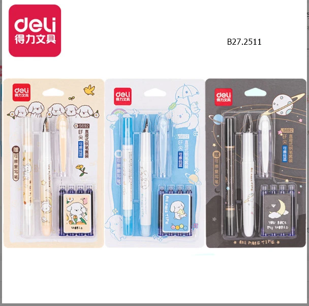 Bút máy Deli - Sỉ 62k/set 3 sản phẩm