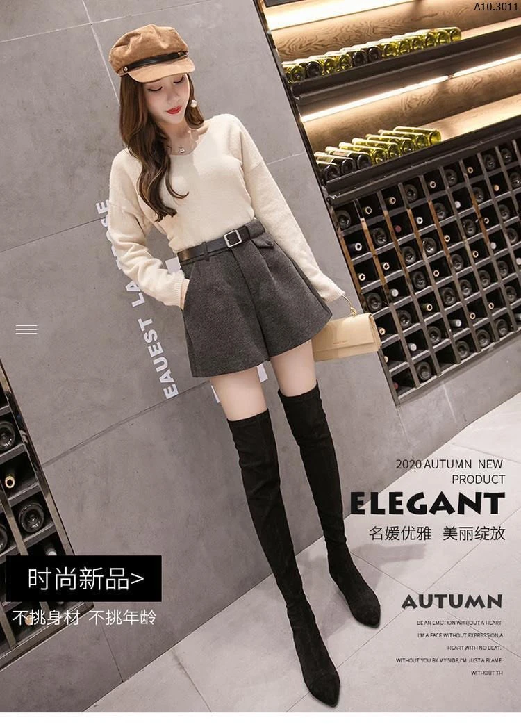 QUẦN SHORT DẠ NỮ Sỉ 135k (kèm thắt lưng)