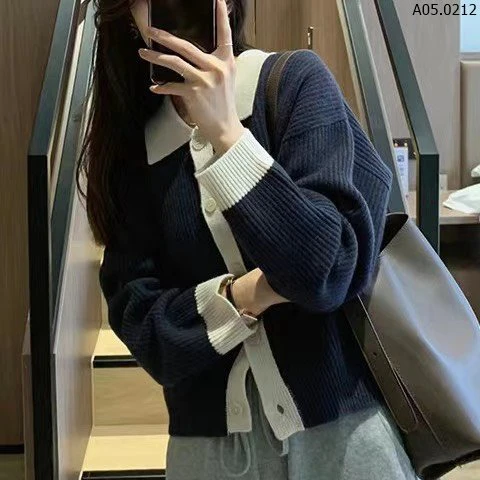 ÁO CARDIGAN LEN PHỐI MÀU CHO NỮ Sỉ 159k