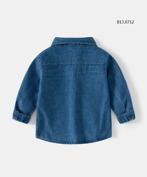 ÁO SƠ MI DENIM BÉ TRAI HÃNG WELLKIDS - Sỉ 128k