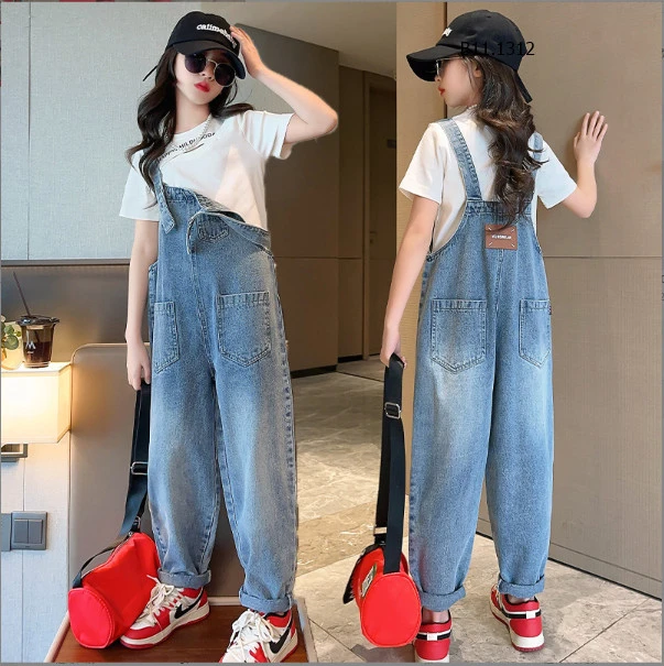 Yếm jeans quần bé gái sz đại - Sỉ 185k