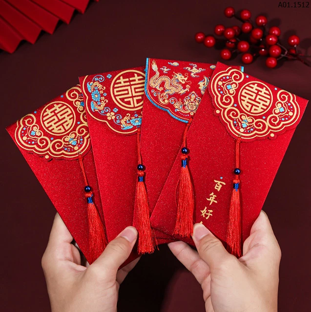 SET 30 BAO LÌ XÌ ĐỎ Sỉ 95k/set 30c