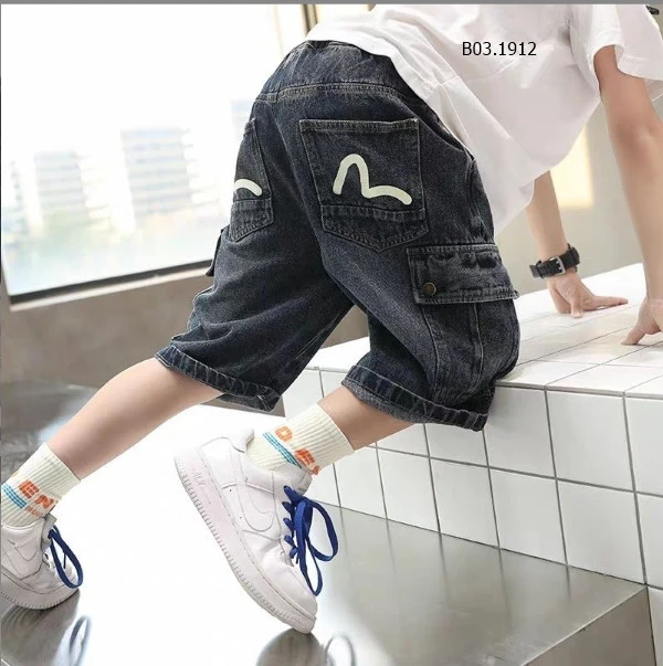 QUẦN SHORT JEAN TÚI HỘP BÉ TRAI- Sỉ 130k