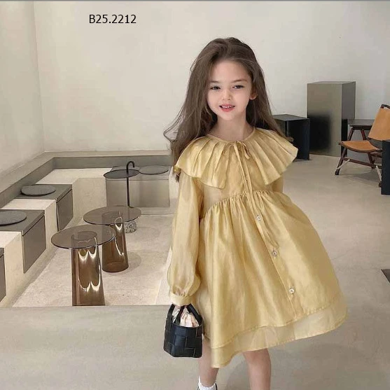 VÁY BABYDOLL CỔ SEN CHO BÉ GÁI - Sỉ 134k