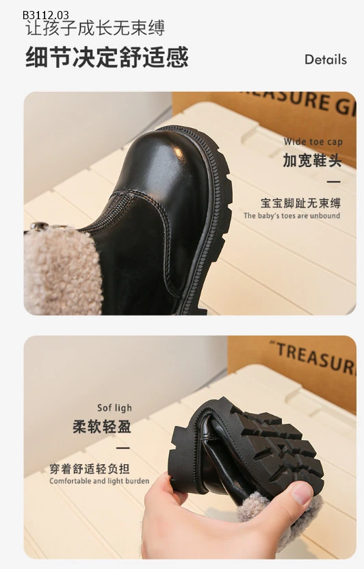 boot cổ lông trendy da siêu mềm siêu xịn - Sỉ sz 26-30: 143k sz 31-36: 153k 