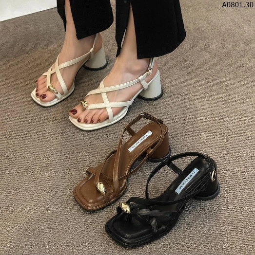 SANDAL CAO GÓT XỎ NGÓN MŨI VUÔNG Sỉ 140k