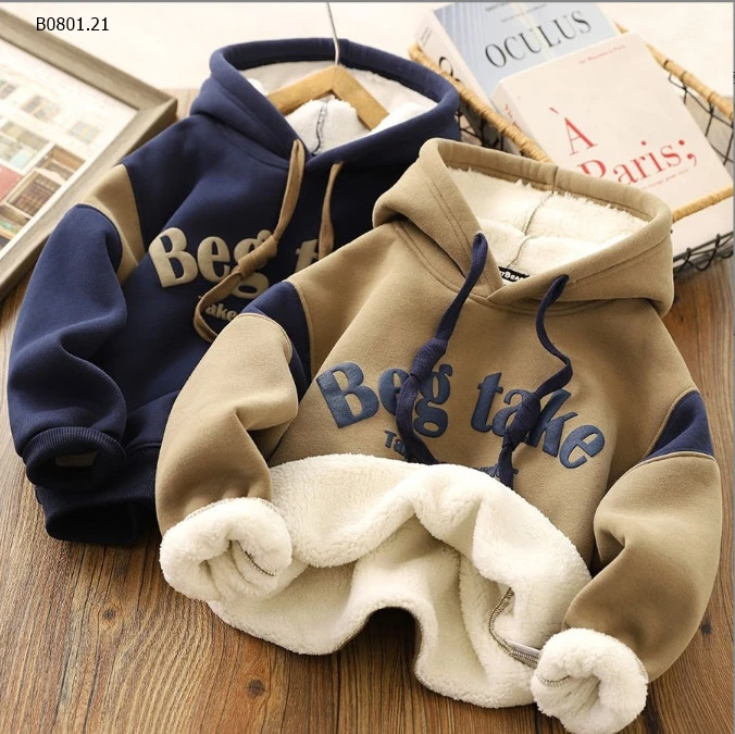 ÁO HOODIE CHO BÉ LÓT NỈ   - Sỉ mẫu 1-2: 132k Mẫu 3-4: 123k