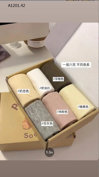 SET 6 ĐÔI TẤT CAO CỔ CHO NỮ - Sỉ 65k/set 6 đôi