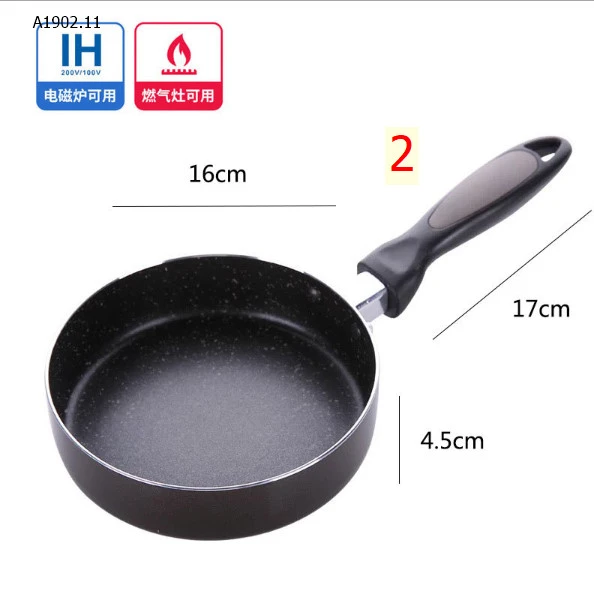 Chảo đá gốm sứ Nhật Bản nhỏ rán bếp từ bếp ga chống dính đa năng-sỉ 130k/chiếc 