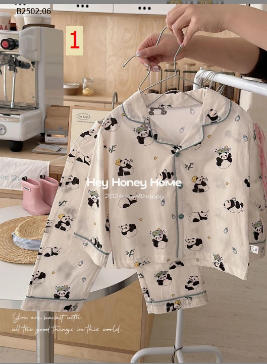 PYJAMA HỌA TIẾT XUẤT HÀN CHO BÉ- Sỉ 196k