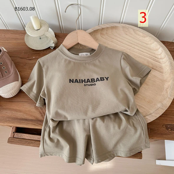 BỘ COTTON IN CHỮ PC HÀN CHO BÉ- Sỉ 123k