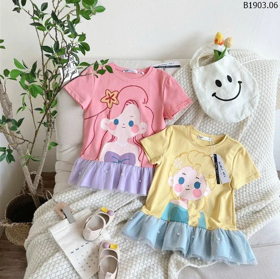 VÁY BÉ GÁI IN HÌNH CUTE Sỉ 69k