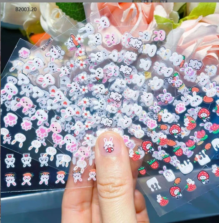 BỘ NAIL CHO BÉ-sỉ 40k/set 30 tờ 