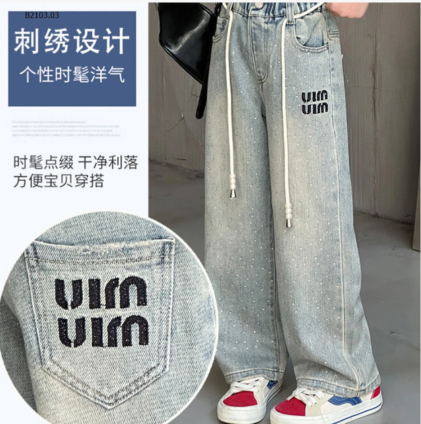 QUẦN JEANS MINMIN CHO BÉ GÁI - Sỉ 184k