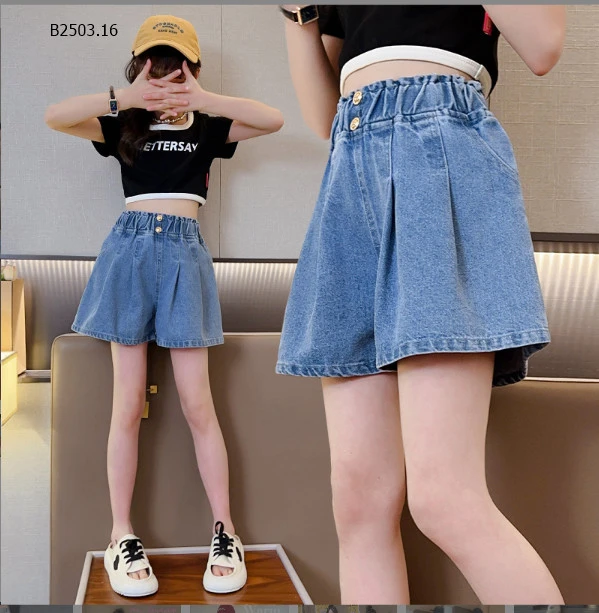 QUẦN SHORT JEAN CHO BÉ  GÁI SZ ĐẠI - Sỉ 115k